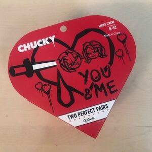 NIB Chucky 2 pair of Crew Socks Men’s size 8-12